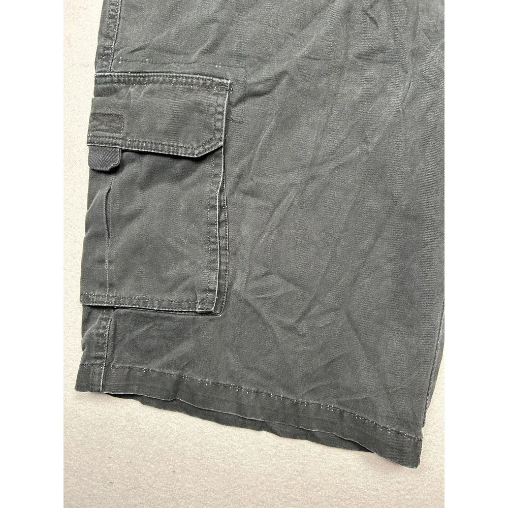 Pro Club Cargo Shorts 100% Cotton Black W38 Mens